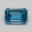 1.08 Ct. Fancy Vivid Blue Emerald Lab Grown Diamond