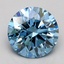 1.56 Ct. Fancy Intense Blue Round Lab Grown Diamond