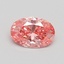1.02 Ct. Fancy Vivid Pink Oval Lab Grown Diamond