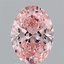 1.54 Ct. Fancy Vivid  Pink Oval Lab Grown Diamond