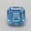 1.22 Ct. Fancy Vivid Blue Asscher Lab Grown Diamond
