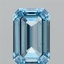 1.51 Ct. Fancy Vivid Blue Emerald Lab Grown Diamond