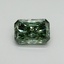 3.00 Ct. Fancy Vivid Pacific Green Radiant Lab Grown Diamond