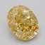 2.56 Ct. Fancy Intense  Yellow Oval Lab Grown Diamond