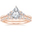 14K Rose Gold Melody Diamond Ring with Marseille Diamond Ring (1/3 ct. tw.)