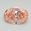 3.16 Ct. Fancy Vivid Pink Oval Lab Grown Diamond