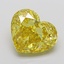 9.05 Ct. Fancy Vivid Yellow Heart Lab Grown Diamond