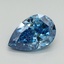 2.50 Ct. Fancy Vivid Blue Pear Lab Grown Diamond
