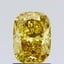 1.51 Ct. Fancy Intense Brownish Yellow Cushion Lab Grown Diamond