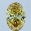 3.00 Ct. Fancy Intense Yellow Oval Lab Grown Diamond