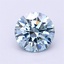 1.10 Ct. Fancy Vivid Blue Round Lab Grown Diamond