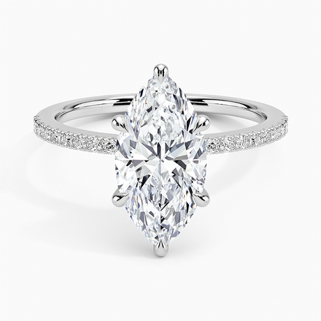 Hidden Flower Halo Diamond Ring