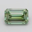 6.53 Ct. Fancy Vivid  Green Emerald Lab Grown Diamond