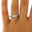 The Lasairona Ring, smalltop view on a hand