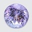 6.9mm  Bi-Color  Round   Tanzanite
