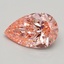 1.70 Ct. Fancy Vivid Pink Pear Lab Grown Diamond