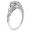 The Vea Ring, smalltop view on a hand