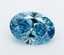 2.97 Ct. Fancy Vivid  Blue Oval Lab Grown Diamond