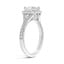 Split Shank Halo Diamond Ring, smallside view