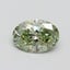0.50 Ct. Fancy Intense Green Oval Lab Grown Diamond