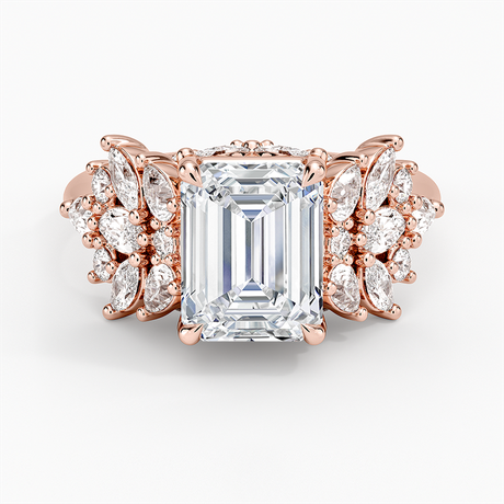 14K Rose Gold Grand Nadia Diamond Ring