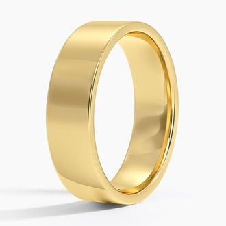 Flat Men's Wedding Ring