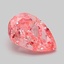 1.04 Ct. Fancy Vivid Pink Pear Lab Grown Diamond