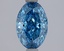 1.57 Ct. Fancy Vivid Blue Blue Oval Lab Grown Diamond