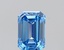 0.71 Ct. Fancy Vivid Blue Emerald Lab Grown Diamond