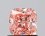 0.78 Ct. Fancy Vivid Pink Cushion Lab Grown Diamond