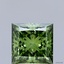 2.01 Ct. Fancy Vivid Green Princess Lab Grown Diamond