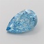 3.17 Ct. Fancy Vivid Blue Pear Lab Grown Diamond