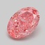 1.05 Ct. Fancy Vivid Pink Oval Lab Grown Diamond