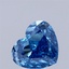 1.68 Ct. Fancy Vivid Blue Heart Lab Grown Diamond