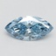 1.09 Ct. Fancy Vivid Malibu Blue Marquise Lab Grown Diamond