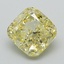 1.35 Ct. Fancy Intense Yellow Cushion Lab Grown Diamond