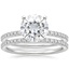 18KW Moissanite Ballad Diamond Bridal Set (1/3 ct. tw.), smalltop view