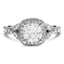 Custom Vintage Halo and Micro-Pave Diamond Ring