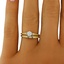 The Dionne Matched Set, smalltop view on a hand