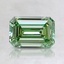 1.12 Ct. Fancy Vivid Pacific Green Emerald Lab Grown Diamond