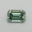 0.4 Ct. Fancy Vivid Pacific Green Emerald Lab Grown Diamond
