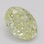 0.93 Ct. Fancy Light Yellow Oval Diamond