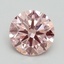 1.90 Ct. Fancy Intense Pink Round Lab Grown Diamond