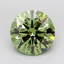 3.65 Ct. Fancy Vivid  Green Round Lab Grown Diamond