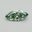 0.35 Ct. Fancy Vivid Green Marquise Lab Grown Diamond