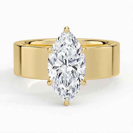 18K Yellow Gold Peyton 6mm Solitaire Ring