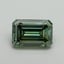 5.07 Ct. Fancy Vivid Pacific Green Emerald Lab Grown Diamond