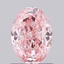 0.99 Ct. Fancy Vivid Pink Oval Lab Grown Diamond