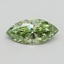 1.11 Ct. Fancy Vivid Green Marquise Lab Grown Diamond