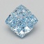 2.08 Ct. Fancy Vivid Blue Cushion Lab Grown Diamond
